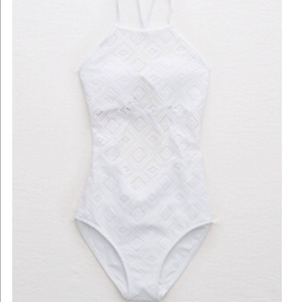 Aerie crochet one piece swimsuit
